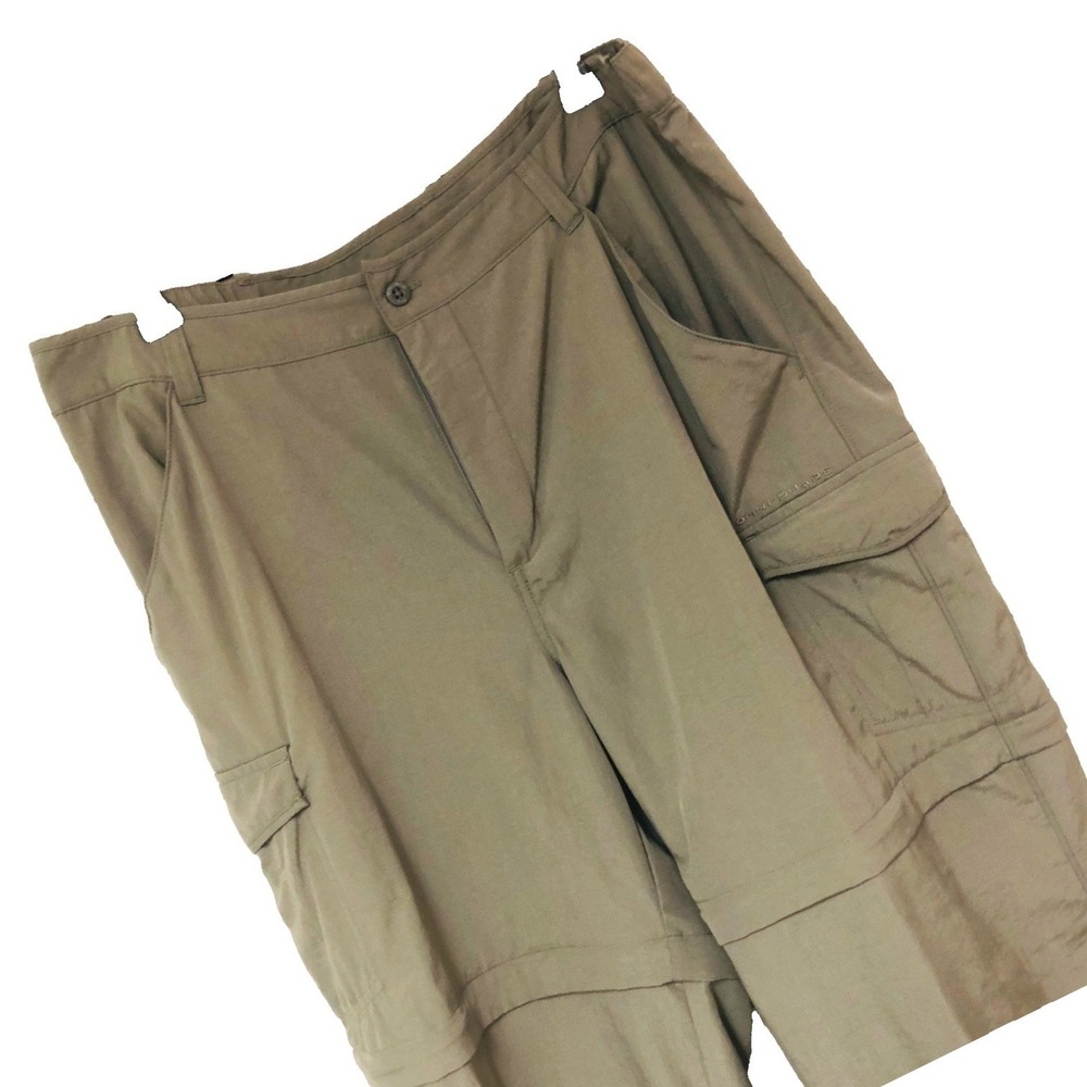 Columbia‎ Olive Convertible Pants Womens M Shorts Hiking Camping Fishing Utility